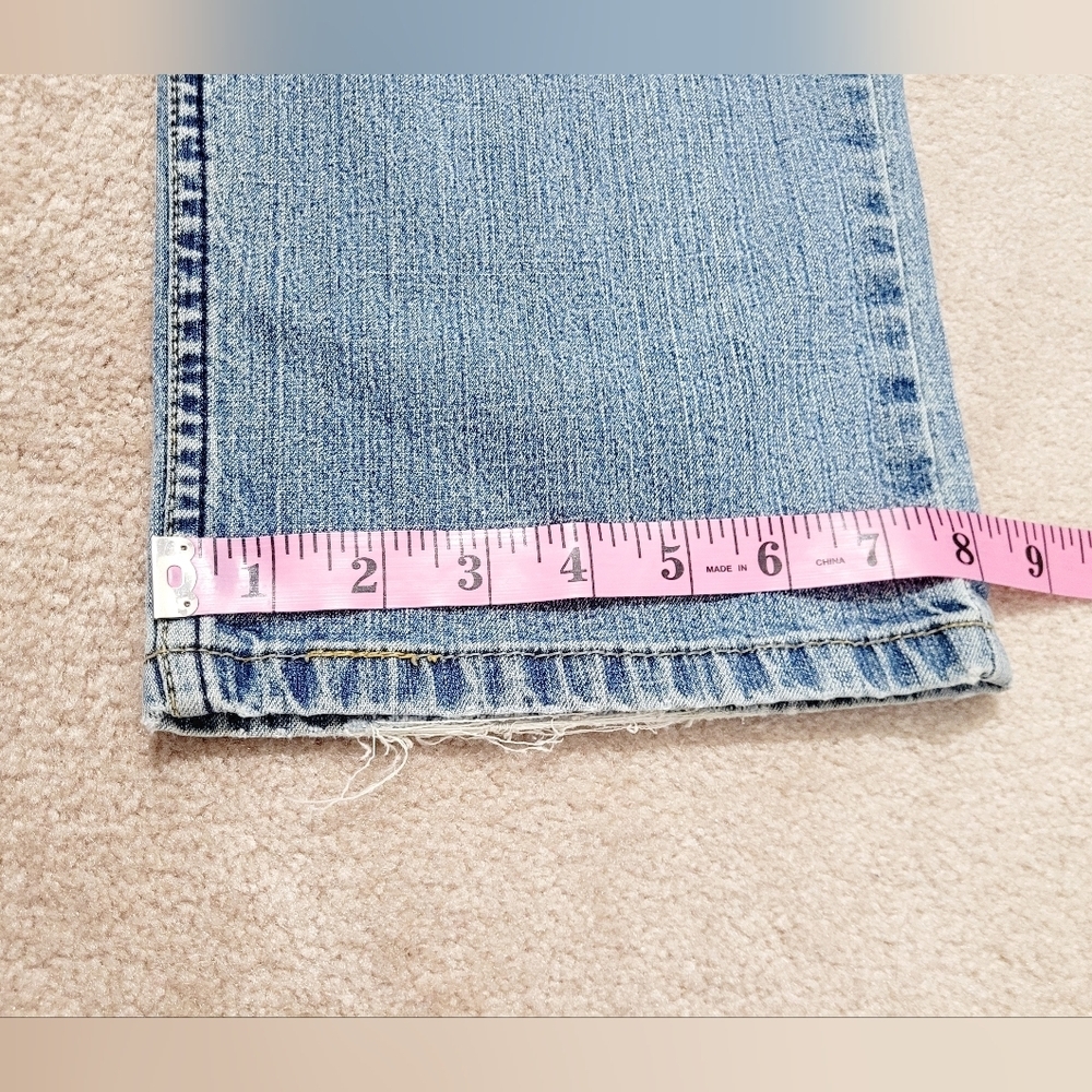 Levi Strauss Signature Mid Rise Straight Leg Jeans Women’s Size 14 Medium Stretc - Picture 9 of 12